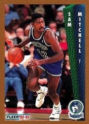 1992-93 Fleer Base Set Sam Mitchell #135 card