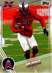 2020 Topps XFL Base Set Sam Mobley #138 card