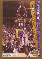 1992-93 Fleer Base Set Sam Perkins #109 card