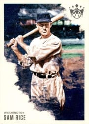 2020 Panini Diamond Kings Base Set Sam Rice #167 card