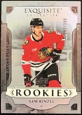 2025-26 Upper Deck Black Diamond Exquisite Rookies Sam Rinzel #R-SR card