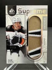 2022-23 SP Game Used Supreme Patches Sam Steel #SP-SS card