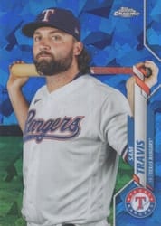 2020 Topps Chrome Update Sapphire Edition Base Set Sam Travis #U-164 card