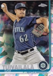 2019 Topps Chrome Sapphire Edition Base Set Sam Tuivailala #247 card