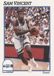 1991-92 Hoops Base Set Sam Vincent #154 card