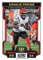 2023 Score Base Set Samaje Perine #201 card