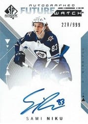 2018-19 SP Authentic Base Set Sami Niku #178 card