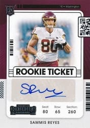2021 Panini Contenders Base Set Sammis Reyes #188 card