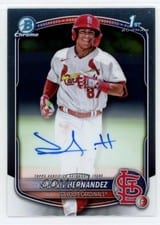 2025 Bowman Chrome Prospect Autographs Sammy Hernandez #CPA-SH card