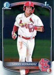 2025 Bowman Chrome Prospects Sammy Hernandez #BCP-66 card
