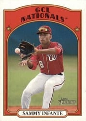 2021 Topps Heritage Minor League Base Set Sammy Infante #87 card