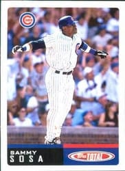 2002 Topps Total Base Set Sammy Sosa #10 card