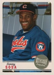 2019 Topps Archives Snapshots Base Set Sammy Sosa #AS-SSO card