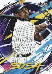 2020 Topps Fire Base Set Sammy Sosa #122 card