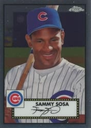 2021 Topps Chrome Platinum Anniversary Base Set Sammy Sosa #686 card