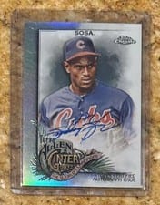2022 Topps Allen & Ginter Chrome Autographs Sammy Sosa #AGA-SS card