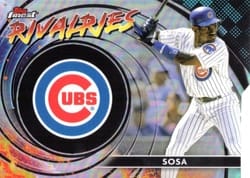 2023 Finest Rivalries Die-Cut Sammy Sosa #FR-5 card