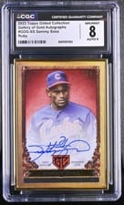 2023 Topps Gilded Collection Gallery of Gold Autographs Sammy Sosa #GOG-SS card