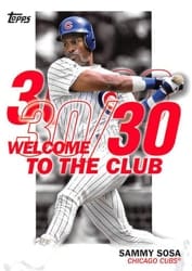 2023 Topps Welcome to the Club Sammy Sosa #WC-11 card