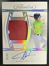 2024 Panini Flawless Draft Patch Autographs Sammy Stafura #DPA-SS card