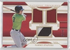2024 Panini National Treasures Game Gear Swatches Trio Sammy Stafura #15 card