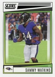 2022 Score Base Set Sammy Watkins #182 card
