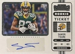 2022 Panini Contenders Base Set Samori Toure #261 card