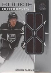 2022-23 SP Game Used Rookie Outbursts Jersey Samuel Fagemo #RO-SF card