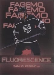 2022-23 Upper Deck Flourescence Gold Parallel Samuel Fagemo #F-13 card
