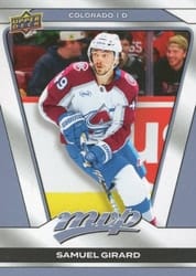 2025-26 Upper Deck MVP Base Set Samuel Girard #219 card