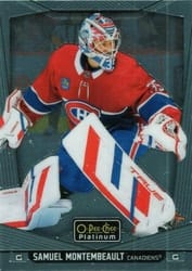 2024-25 O-Pee-Chee Platinum Base Set Samuel Montembeault #96 card