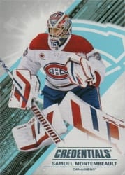 2024-25 Upper Deck Credentials Base Set Samuel Montembeault #85 card