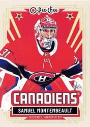 2025-26 O-Pee-Chee Base Retro Samuel Montembeault #123 card