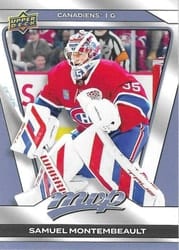 2025-26 Upper Deck MVP Base Set Samuel Montembeault #69 card
