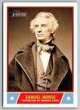 2025 Topps Heritage Notable Americans Samuel Morse #NS-96 card
