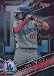 2022 Bowman's Best Top Prospects Samuel Munoz #TP-24 card