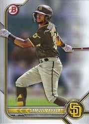 2022 Bowman Draft Base Set Samuel Zavala #BD-98 card