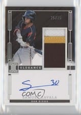 2024 Panini Impeccable Elegance Prospect Jersey Autographs Samuel Zavala #EPJ-SZ card