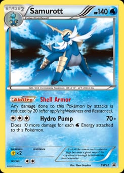 2011 BW Black Star Promos Samurott #BW22 card