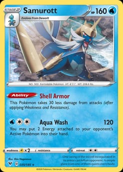 2020 Vivid Voltage Samurott #35 card