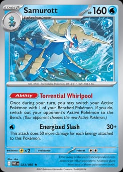 White Flare Samurott #23 card