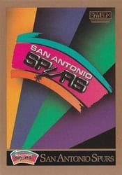 1990-91 SkyBox Base Set San Antonio Spurs Logo/Checklist #351 card