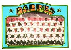1972 Topps Base Set San Diego Padres #262 card