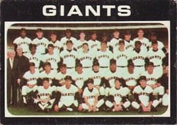 1971 Topps Base Set San Francisco Giants #563 card