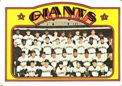 1972 Topps Base Set San Francisco Giants #771 card