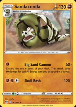 Battle Styles Sandaconda #82 card