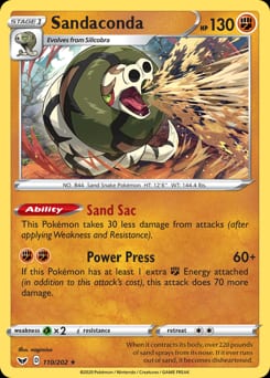 Sword & Shield Sandaconda #110 card