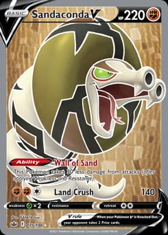 Chilling Reign Sandaconda V #175 card