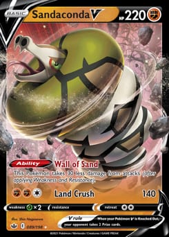 Chilling Reign Sandaconda V #89 card