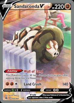 Fusion Strike Sandaconda V #252 card
